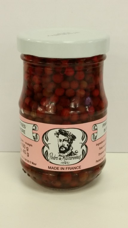 PCP40G Pink Peppercorns in Vinegar